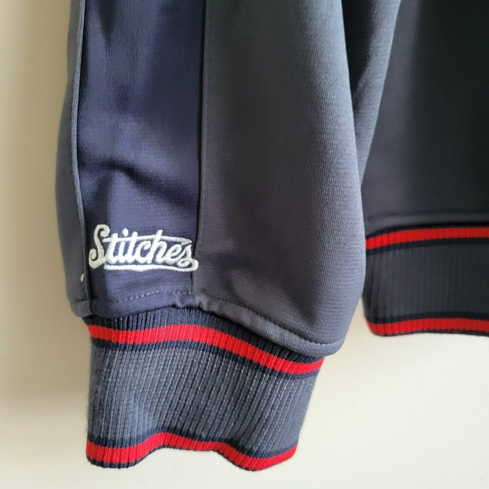 MLB Stitches Minnesota Twins Lightweight Zip Up Jacket XL Gray/Blue Embroidered - Picture 4 of 8